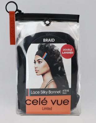 QFITT Cele Lace Silky Bonnet- Braid